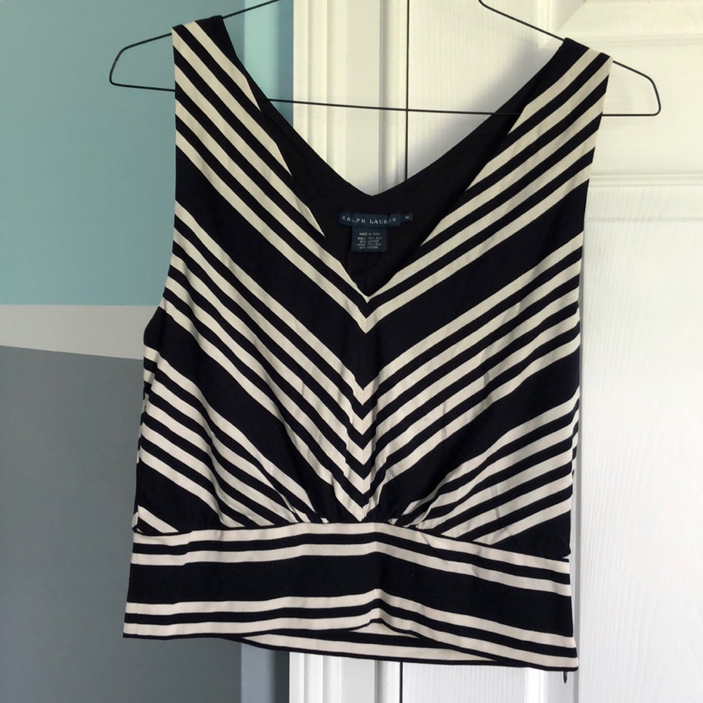 Ralph Lauren blue label navy top sz M